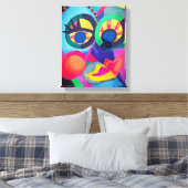 抽象芸術顔#2 キャンバスプリント (インサイチュ (寝室))