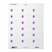 抽象芸術風と窓 ラベル (フルシート)