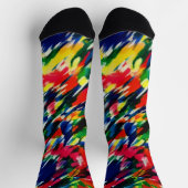 抽象芸術風の強い夏の日 ソックス (上部)