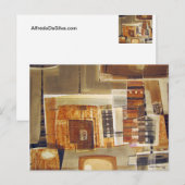 抽象芸術風景Potosiボリビア25.75 x 22 ポストカード (正面/裏面)