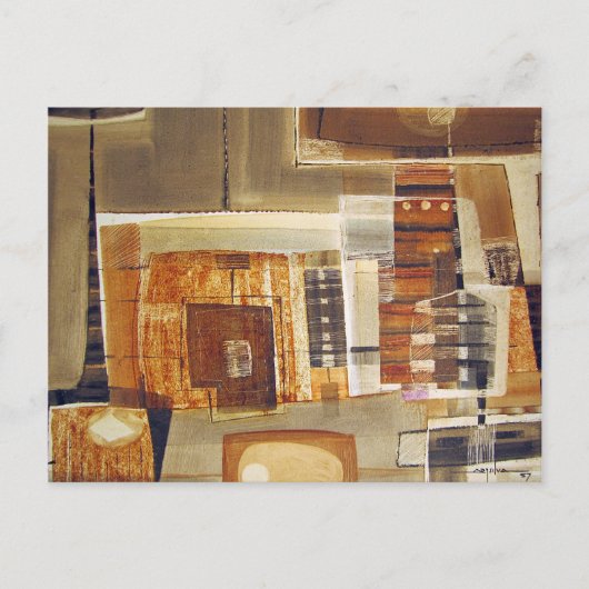 抽象芸術風景Potosiボリビア25.75 x 22 ポストカード (正面)