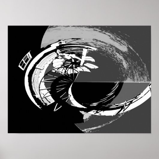 抽象芸術風車2 ポスター (正面)