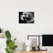 抽象芸術風車2 ポスター (ホームオフィス)