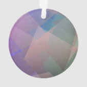 抽象芸術飛んでいる粒子 |幾何形状 オーナメント (裏面)