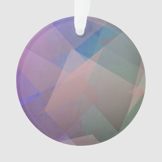 抽象芸術飛んでいる粒子 |幾何形状 オーナメント (正面)