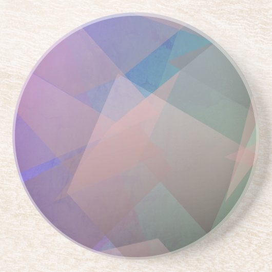 抽象芸術飛んでいる粒子 |幾何形状 コースター (正面)
