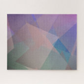 抽象芸術飛んでいる粒子 |幾何形状 ジグソーパズル (横)