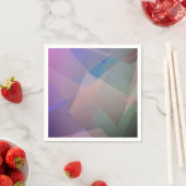 抽象芸術飛んでいる粒子 |幾何形状 スタンダードカクテルナプキン (インサイチュ)