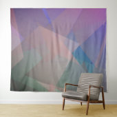 抽象芸術飛んでいる粒子 |幾何形状 タペストリー (インサイチュ(横))