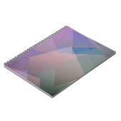 抽象芸術飛んでいる粒子 |幾何形状 ノートブック (左側)