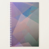 抽象芸術飛んでいる粒子 |幾何形状 プランナー手帳 (正面)
