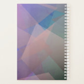 抽象芸術飛んでいる粒子 |幾何形状 プランナー手帳 (裏面)