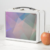 抽象芸術飛んでいる粒子 |幾何形状 メタルランチボックス (インサイチュ)