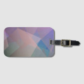 抽象芸術飛んでいる粒子 |幾何形状 ラゲッジタグ (正面横)