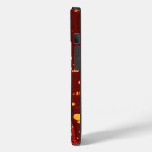 抽象芸術飛散付き金ゴールド赤マーブル紙 Case-Mate iPhoneケース (裏面 / 左)