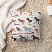 抽象芸術馬の枕。 クッション (ブランケット)