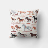 抽象芸術馬の枕。 クッション (裏面)