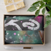 抽象芸術馬フローラピンクグリーンデクページ 薄葉紙 (ギフト)