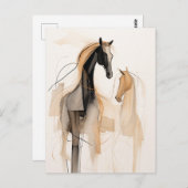 抽象芸術馬 ポストカード (正面/裏面)