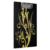 抽象芸術高級フェイク金ゴールド花 クリップボード (右)