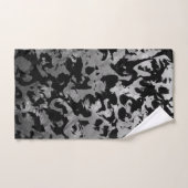 抽象芸術魔法-シルバーブラック ハンドタオル (ハンドタオル)