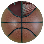 抽象芸術鮮やかなファンタジーフラクタルアートブラウンブルー バスケットボール (右)