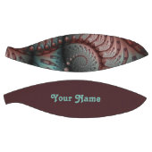 抽象芸術鮮やかなファンタジーフラクタルアートブラウンブルー バスケットボール (パネル)