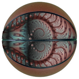 抽象芸術鮮やかなファンタジーフラクタルアートブラウンブルー バスケットボール