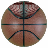 抽象芸術鮮やかなファンタジーフラクタルアートブラウンブルー バスケットボール (右)