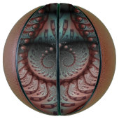 抽象芸術鮮やかなファンタジーフラクタルアートブラウンブルー バスケットボール (縦)