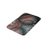 抽象芸術鮮やかなファンタジーフラクタルアートブラウンブルー バスマット (アングル)