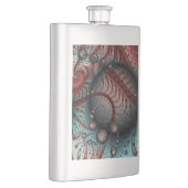 抽象芸術鮮やかなファンタジーフラクタルアートブラウンブルー フラスク (右)