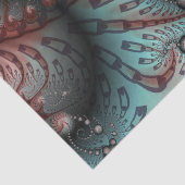 抽象芸術鮮やかなファンタジーフラクタルアートブラウンブルー 薄葉紙 (詳細)