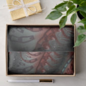 抽象芸術鮮やかなファンタジーフラクタルアートブラウンブルー 薄葉紙 (ギフト)