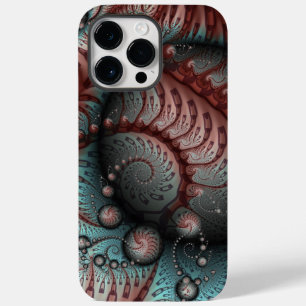 抽象芸術鮮やかなファンタジーフラクタルアートブラウンブルー Case-Mate iPhone 14 PRO MAXケース