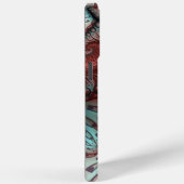 抽象芸術鮮やかなファンタジーフラクタルアートブラウンブルー Case-Mate iPhoneケース (裏面 / 右)