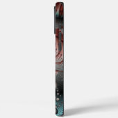 抽象芸術鮮やかなファンタジーフラクタルアートブラウンブルー Case-Mate iPhoneケース (裏面 / 左)