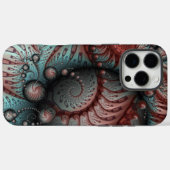 抽象芸術鮮やかなファンタジーフラクタルアートブラウンブルー Case-Mate iPhoneケース (裏面 (横))