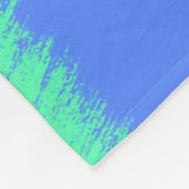 抽象芸術鮮やかなブラシストローク フリースブランケット (角)