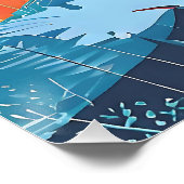 抽象芸術鮮やかな開花ポスター ポスター (コーナー)