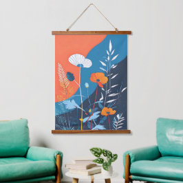 抽象芸術鮮やかな開花ポスター 吊り下げ型タペストリー