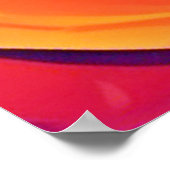 抽象芸術鮮やかの夢の風景 ポスター (角)