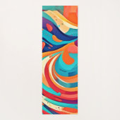 抽象芸術鮮やかの夢の風景 ヨガマット (裏面)