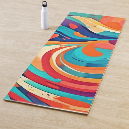 抽象芸術鮮やかの夢の風景 ヨガマット (インサイチュ)
