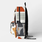 抽象芸術鮮やかアフリカパターン プリントバックパック (右)