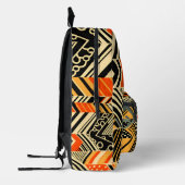 抽象芸術鮮やかアフリカパターン プリントバックパック (左)