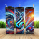 抽象芸術鮮やかエレキギター交響曲 タンブラー