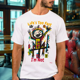 抽象芸術鮮やかスロスのグラフィックTシャツ Tシャツ