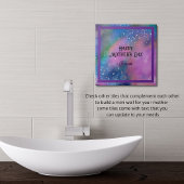 抽象芸術鮮やかパープル着色セラミックタイル タイル