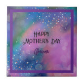 抽象芸術鮮やかパープル着色セラミックタイル タイル (正面)